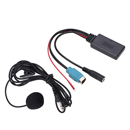 Bluetooth AUX Receiver Module, 5.0 AUX in Cable Adapter with Removable Microphone, Clear Audio Streaming Easy Installation for Car CD Player for KCE 237B 2009 Up