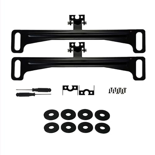 HAIOLORPRO Backup Camera License Plate Mount 2PCS, No-Drill Universal Car Rear View Camera License Plate Bracket, 170° Adjustable Rear View Camera Compatible with Sedan, SUV, Truck