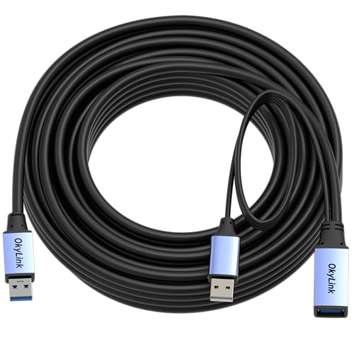 OkyLink Active USB 3.0 Extension Cable A to A, Male to Female 32ft - color: USB3.0(5Gbps), size: 32ft (10m)