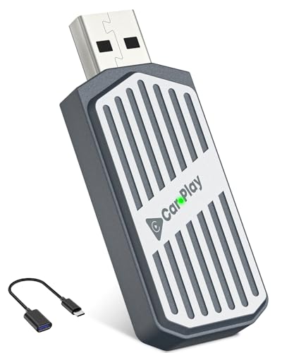 Wireless CarPlay Adapter 2026, 2-in-1 USB & USB-C CarPlay Dongle Wireless for iPhone & Android Auto, Convert Wired to Wireless, Bluetooth Auto-Connect in 5s, Plug & Play, No Latency, Fits 800+ Cars