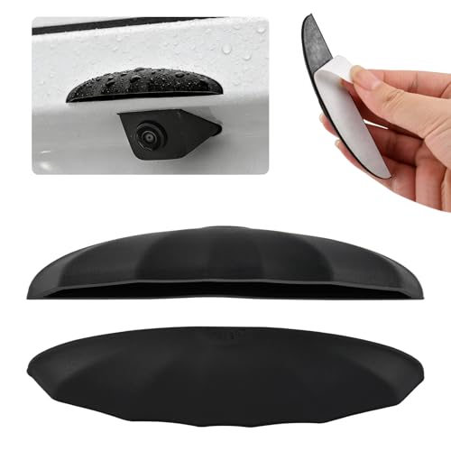 2Pcs Car Rear View Backup Camera Cover, Silicone Car Backup Camera Protective Sticker for Most of Cars, 3.93x0.78x0.78inch