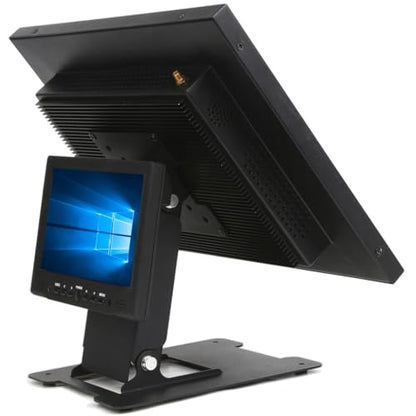 WEARSON Touch Monitor VESA 75 100 50 and Mini PC VESA 75 Back-to-Back Dual Mount All Metal Stable Leaning Low Profile
