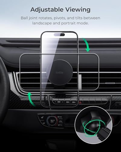 iOttie iTap 3 Magnetic Air Vent Car Mount Phone Holder with Magnetic Ring Adapter. Compatible with iPhone, Samsung Galaxy, Google Pixel, Huawei, LG, and All Qi Compatible Smartphones - style: Air Vent Mount