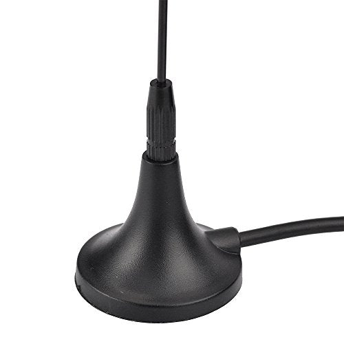 Bingfu Universal Car Stereo FM AM Radio Antenna Magnetic Base Aerial for Vehicle Truck SUV Truck RV Marine Boat Car Stereo Audio Radio Head Unit CD Media Receiver Player