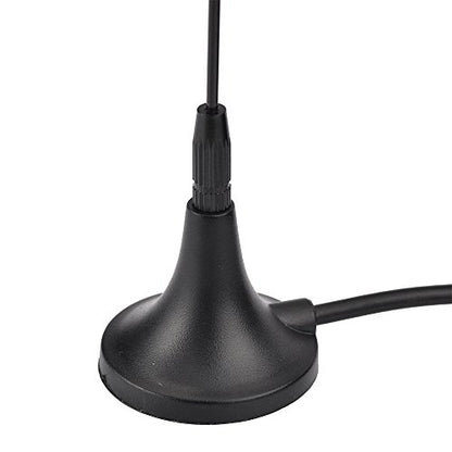 Bingfu Universal Car Stereo FM AM Radio Antenna Magnetic Base Aerial for Vehicle Truck SUV Truck RV Marine Boat Car Stereo Audio Radio Head Unit CD Media Receiver Player