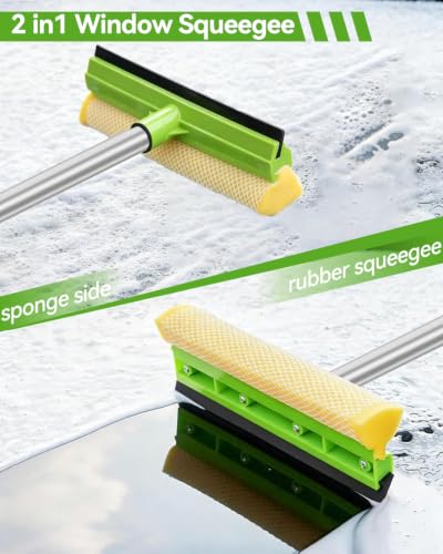 8Pcs Car Wash Kit, 62’’ Car Wash Brush with Long Handle, Microfiber Carwash Kit Set, Car Washing Supplies for Cars RV Truck Exterior - color: Car Wash Kit