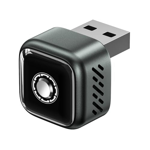 Ultra Mini Wireless CarPlay Adapter for iPhone ＆Android – 2026 Next-Gen 2 in 1 Wireless CarPlay ，5s Auto Reconnect, One-Click Switch for Two Phones, 5.8GHz WiFi+Bluetooth5.4，Adapter Stable & No Lag