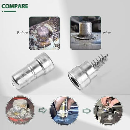 Auto Car Battery Terminal Brush Wash Clean Tools Post Terminal Cleaner Dirt Bottle Head Clip Wire Dirt Corrosion Washers Protector Fiber
