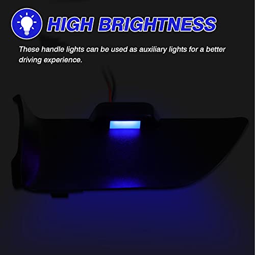 Powerty Compatible with LED Light 2020-2025 2026 Toyota Highlander Accessories Inner Door Handle Bowl Mood Lighting Decorative Interior Lamp 4PCS Blue - size: 20-26 Highlander