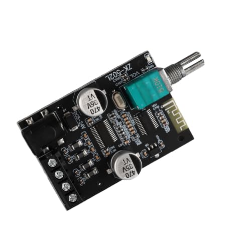 ZK‑502L Bluetooth Power Amplifier Board 5.0 Stereo Audio Receiver Channels Digital Audio Amplifier Module for DIY Speakers 5-24V