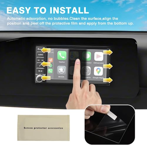 Karltys [Upgrade 2025 2026 Nissan Kicks S 7-Inch Screen Protector [No Glare & Fingerprint] for Touchscreen Tempered Glass Accessories Navigation Protective Film - size: 7"Nissan Kicks S 2025 2026