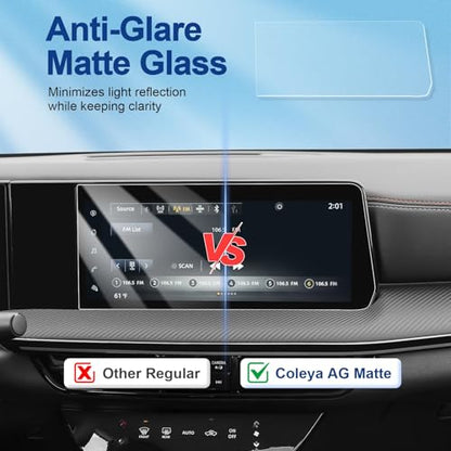 Anti-Glare Matte 2025-2026 Kicks Screen Protector, for Nissan Kicks (S/SV/SR) 12.3-inch Touchscreen, 9H Tempered Glass 2026 2025 Kicks Accessories HD&Anti-Fingerprint 12.3" - size: 2025+ Kicks 12.3In Matte (Navi)