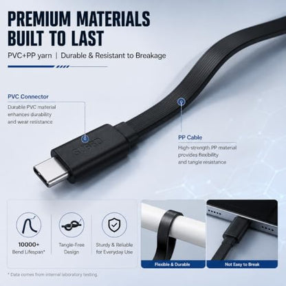 Retractable USB C to USB C Cable, 132W Fast Charging Cable with Soccer Ball Design, 3-in-1 Adult Spinner & Phone Stand, 3.3FT Type C Cable for iPhone 15 16 17, Samsung Galaxy, Pixel, CarPlay