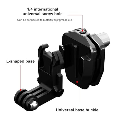 PULUZ Motorcycle Windshield Mount Clip, for Recording Cycling Experiences - size: Windshield Mount Clip