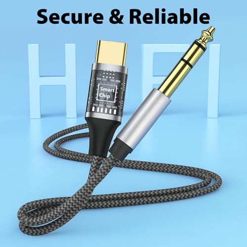 Cyberguys! USB C to 1/4" Audio Cable, USBC to 1/4 Stereo Adapter, 10ft - size: 10ft