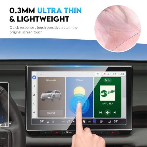 INTGET Screen Protector for 2026 Toyota RAV4 Accessories & RAV4 Hybrid 12.9-inch Navigation Infotainment GPS Tempered Glass (XSE/Limited/Woodland/GR Sport) HD Center Touchscreen Touch Screen Protective Display - size: 12.9inch