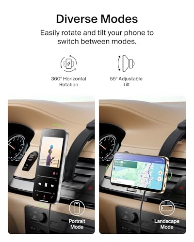 Belkin Qi2 15W Magnetic Wireless Dash Mount, Fast Charging Car Charger - style: Dash Mount
