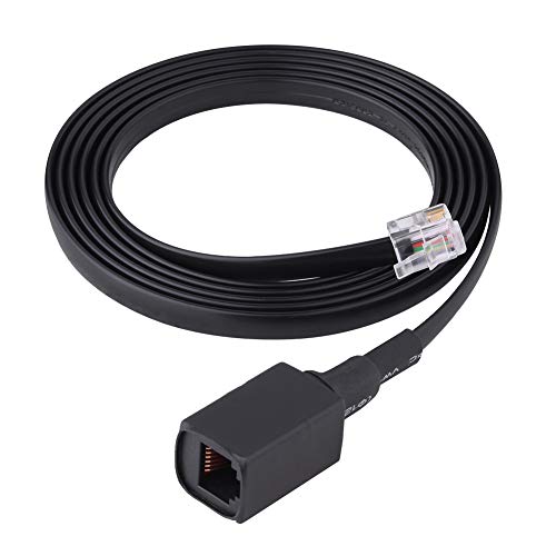 6-Pin Microphone Extension Cable for Ham Radio, 1.5M (5ft) Handheld Mic Cord Compatible with FT-7800R FT-7900R FT-8800R FT-8900R and More