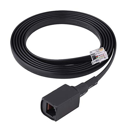 6-Pin Microphone Extension Cable for Ham Radio, 1.5M (5ft) Handheld Mic Cord Compatible with FT-7800R FT-7900R FT-8800R FT-8900R and More