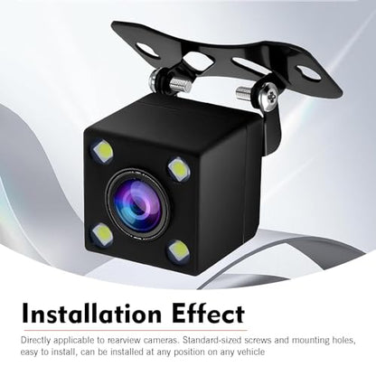 3 PCS Car Rear Camera Mount, Metal Adjustable Backup Camera Bracket, Stable Windshield Dash Cam Camera Replacement Stand for 13mm Screw, Universal for Most Cars (Black)