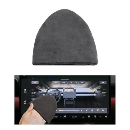 Car Screen Cleaning Wipes, 4.72" × 3.94" Triangle Microfiber Cleaner Auto Dashboard Display Wipes, Non-Scratch Foldable Cloth Touchscreen Cleaning Pad for Most Vehicles - color: Triangle