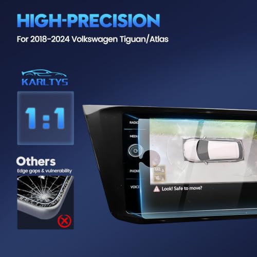 Karltys 2PCS Screen Protector for 2018-2024 VW Volkswagen Tiguan/Atlas - color: For VW Tiguan/Atlas