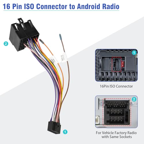 Radio Stereo Wiring Harness Adapter Replacement for Hyundai Kia - style: 16P-36P for Hyundai/Kia 09-12