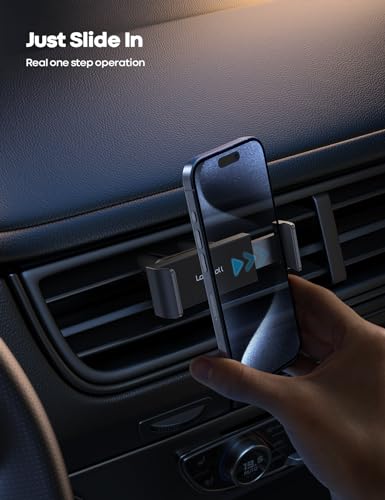 Lamicall Car Vent Phone Mount Two Grips Design Phone Holders for Your Car - color: 1-Black