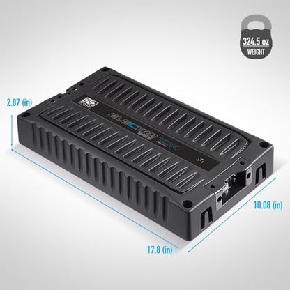 Banda Audioparts Electra 10K 1-Ohm Monoblock Car Amplifier, Class D High Power Bass Amplifier, 10000W RMS @ 12.6V, Aluminum Chassis, Adjustable Bass Boost, Subwoofer Car Audio Amp