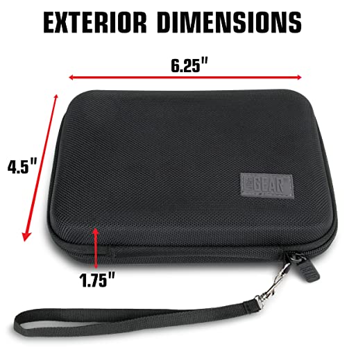 USA Gear Ghost Hunting Equipment Case Fits Spiritbox EMF Meter, Sam and Colby XPLR Spirit Box, & More - Paranormal Equipment Case with Elastic Strap, Scratch Resistant Interior, Case Only (Black) - color: Black
