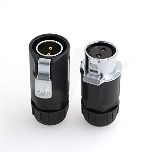 HangTon LP20 2 Pin Power Connector Industrial Bulkhead Male Female Cable Plug for RV Solar Port, Furrion Solar Charge… - color: Cable mount, size: 2-pin