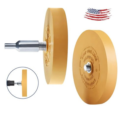 30 PCS Decal Remover Eraser Wheel Rubber Eraser Wheel Adhesive Remover Wheel for Cars Sticker Remover Tool Removes Pinstripe Stripe Vinyl Tape and Graphic - size: Flat 30 PCS