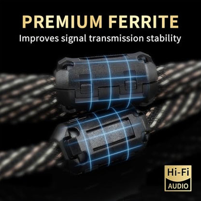 Audiophile HiFi 1.64ft RCA to XLR Cable, 2-Pack RCA Male to XLR Male - size: 1.64ft/0.5m