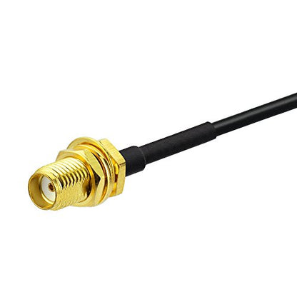 BINGFU SMA Male to SMA Female Bulkhead Mount RG174 Antenna Extension Cable 3m 10 feet (2-Pack) Compatible with 4G LTE Router Gateway Modem Mobile Cellular Receiver - color: 3m / 10 feet