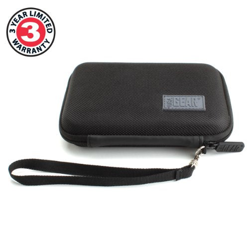 USA Gear Ghost Hunting Equipment Case Fits Spiritbox EMF Meter, Sam and Colby XPLR Spirit Box, & More - Paranormal Equipment Case with Elastic Strap, Scratch Resistant Interior, Case Only (Black) - color: Black