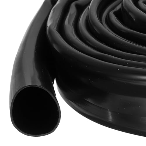 MECCANIXITY 2m PVC Cable Sleeve Tubing, 25mm 1 Inch PVC Tube Black Cord Organizer Wire Shielding Sheathing Wrap - size: 2m x 25mm
