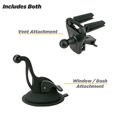 Scosche HDVM Universal 3-in-1 Vent/Windshield/Dashboard Cell Phone Holder Car Mount, Suction Cup Phone Mount with Vent Clip, Compatible with iPhone 16/15/14/13/12 & Mobile Phones up to 3.5 inches - style: Dash / Vent