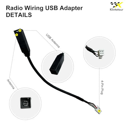 Aftermarket Radio Wiring Adapter Compatible with Toyota 2008-2019, 16Pin Android Car Stereo Harness with Antenna Adapter 28Pin SWC Reverse USB Port, Fit for Camry Corolla 4Runner RAV4 Tundra - style: with 28Pin swc, antenna,usb port
