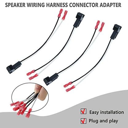 4 Pack Speaker Harness 72-4568 - Door Speaker Replacement - style: 72-4568