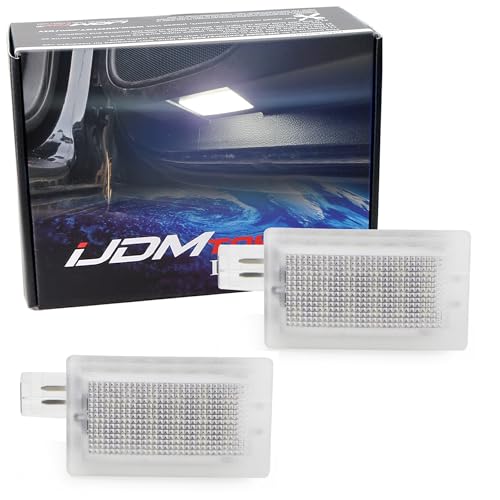 iJDMTOY Xenon White 18-SMD Full LED Under Side Door Courtesy Lights, Footwell Lights, Compatible with Dodge Charger Challenger Dart Stratus Magnum Avenger, Chrysler 200 300 Sebring - style: Xenon White