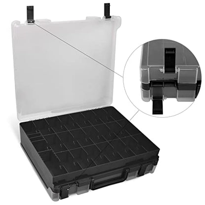 ALCYON 48-Compartment Toy Car Storage Case for Hot Wheels and for Matchbox - color: Black