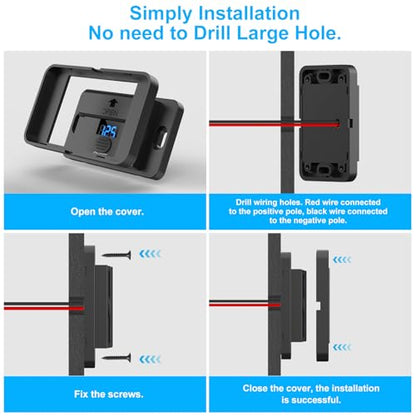 3 Port 12V USB Outlet Surface Mount Lightweight with Voltmeter, Dual USB C 30W and QC 18W Car USB Port 12 Volt Cigarette Lighter Replacement Charger Socket Panel with Button Switch for RV Bus Marine - color: 1 pack