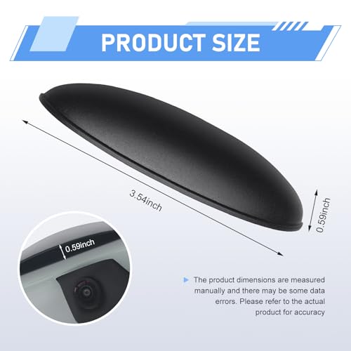 Car Rear View Camera Anti-Rain Cover, Plastic Back Up Camera Shield, Vehicle Reversing Cam Modification Protective Accessory, Universal for Most Cars (Black) - color: Black