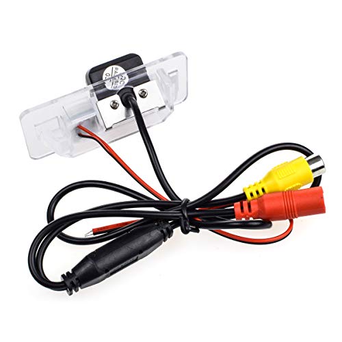 AHD 1080P/CVBS Car Rear/Front View Camera Fisheye Lens License Plate Camera with RCA Cable & Vehicle Camera for BMW 3 E46 E90 E91 E92 5 E39 E60 E61 X5 E53 E70 & 170° Wide-angle HD Backup Camera
