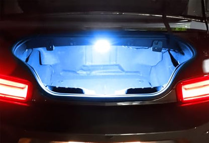 iJDMTOY 18-SMD Aqua Ice Blue Full LED Trunk Cargo Light Assembly Kit, Compatible With Chevrolet Camaro Cruze Trax Spark, Compatible With Cadillac XTS, Buick Lacrosse, GMC Acadia etc - style: Aqua Ice Blue