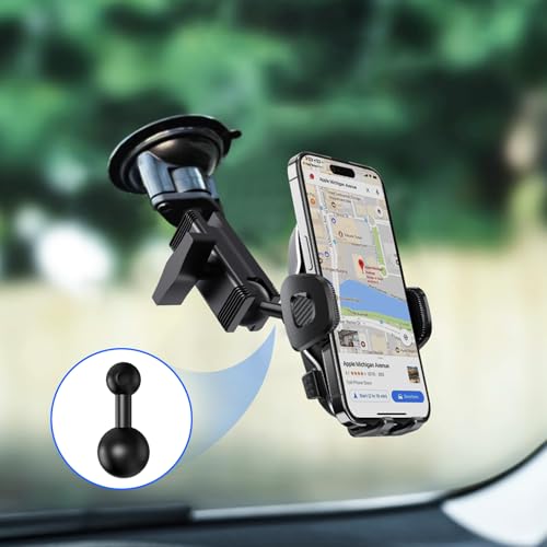 1-Inch (B Size) Ball to 17mm Adapter – TPU Anti-Slip Ball Head Converter, Compatible with Garmin GPS and 17mm Phone Holders, Fits 1" B Size Ball Bases from RAM Mounts - size: 1 inch(25.4mm) to17mm