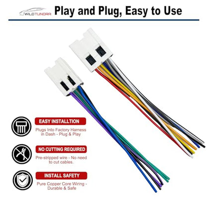 10pin&6pin Radio Wiring Harness Compatible with Nissan Altima Frontier Maxima Pathfinder Xterra Titan, Aftermarket Radio Stereo Wire Harness Adapter Compatible with Infiniti FX35 FX45 G20 I30 Q45 QX4 - style: 10+6Pin Harness for Nissan/Infiniti