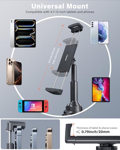 APPS2Car Sturdy Cup Holder Tablet Mount for Car, iPad Car Mount for Truck - size: 13 inch
