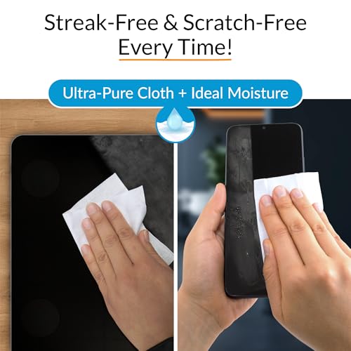 iCloth Large Screen Cleaning Wipes for Electronics, Lint-Free and Streak-Free, Fast-Drying, Removes Dust, Fingerprints, and Smudges (500 Wipes) - size: 500 Large Wipes