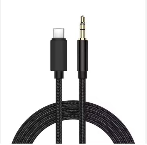 USB-C to 3.5mm Aux Jack Audio Cable - 3ft | Compatible with iPhone 15, 16, 17 Series, Samsung Galaxy, Google Pixel, iPad, MacBook | Hi-Fi Sound, Durable, Fray & Tangle-Free